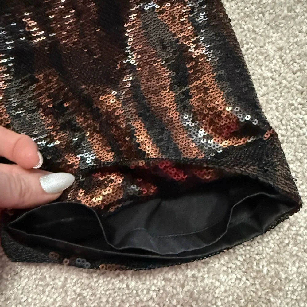 Le Superbe Sequin Bengal Tiger/Animal Print Chino Pants - EUC - size 4 - Picture 14 of 15